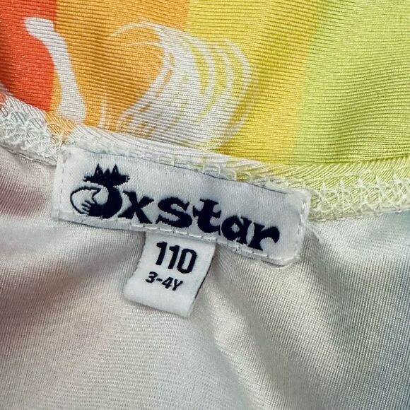 One piece pink & yellow unicorn leotard Size 3-4 Years - Picture 4 of 5